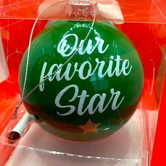 Soccer Ball Personalized Christmas Ornament Our Favorite Star With Pen 4” Tall - Picture 2 of 6